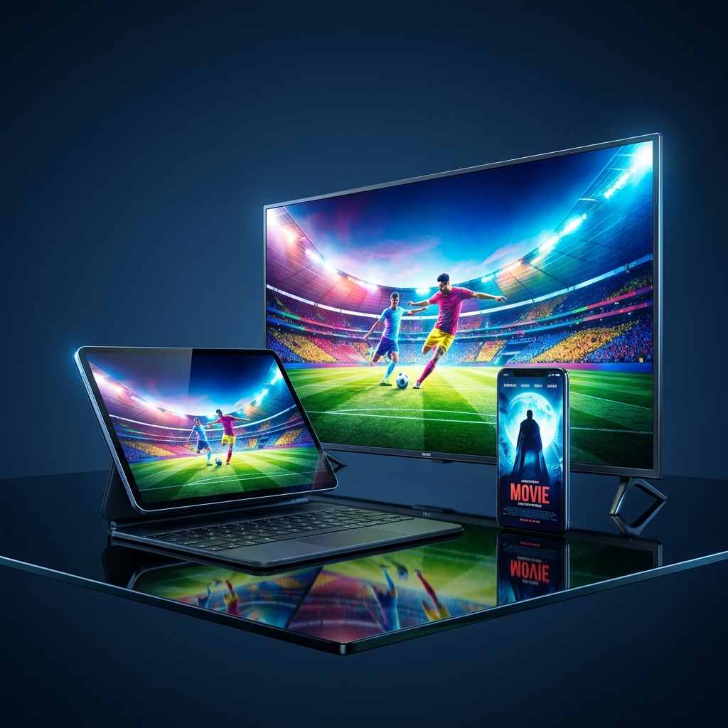 Stream on TV, laptop, tablet and phone